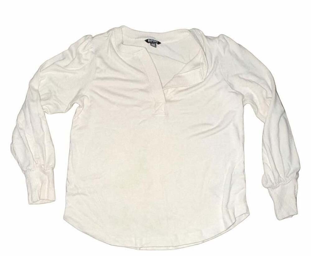 Buffalo Long Sleeve Henley Top Cream